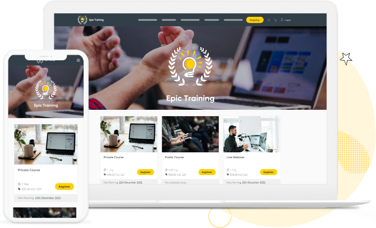 screenshot of Arlo Training Management Software